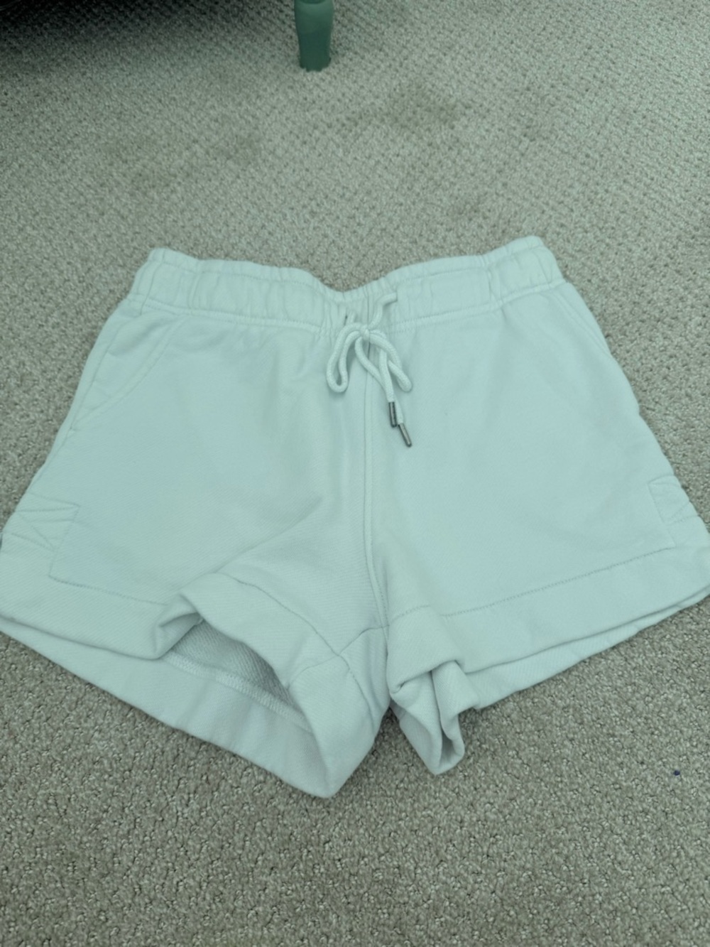 Women’s white Drawstring Lounge Shorts